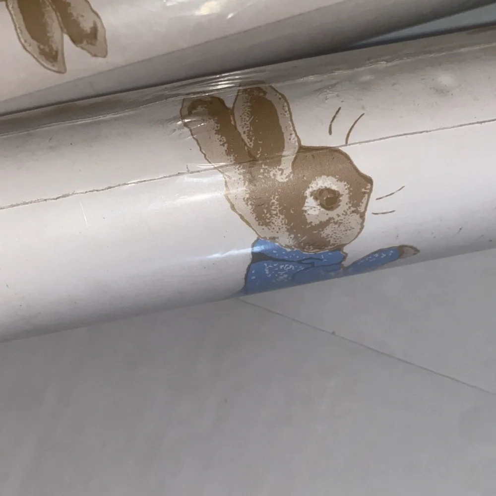 3 vintage Peter rabbit Beatrix potter wallpaper rolls